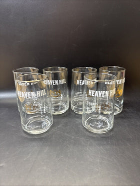 Heaven Hill Gold Trimmed Bourbon Whiskey Glasses/ Set Of 6