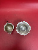 EPNS Silver Plated, Footed Creamer and Sugar (open bowl) 1916