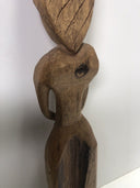 Hand Carved Wooden Statue From The Bahamas 
