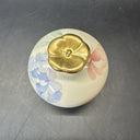 Vintage Perfume Bottles With Floral Design/ Lot Of 2