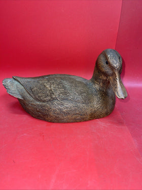 Vintage Mallard Duck Decoy Sculpture Figure Plastic Bird Figure Decor