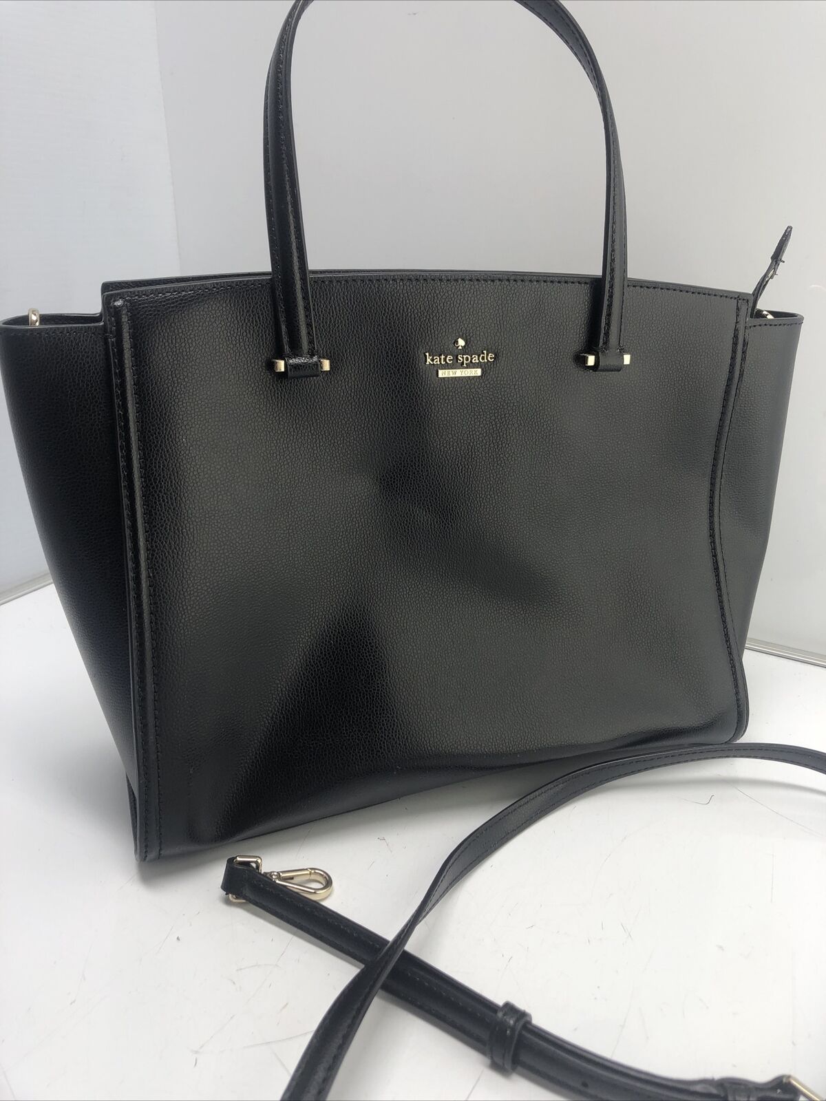 Kate Spade Hayden Jackson Street Leather Satchel Black