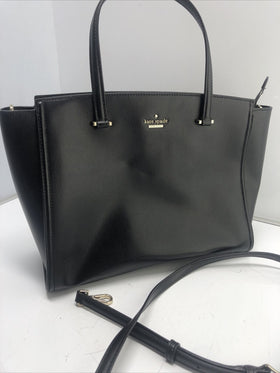 Kate Spade Hayden Jackson Street Leather Satchel Black