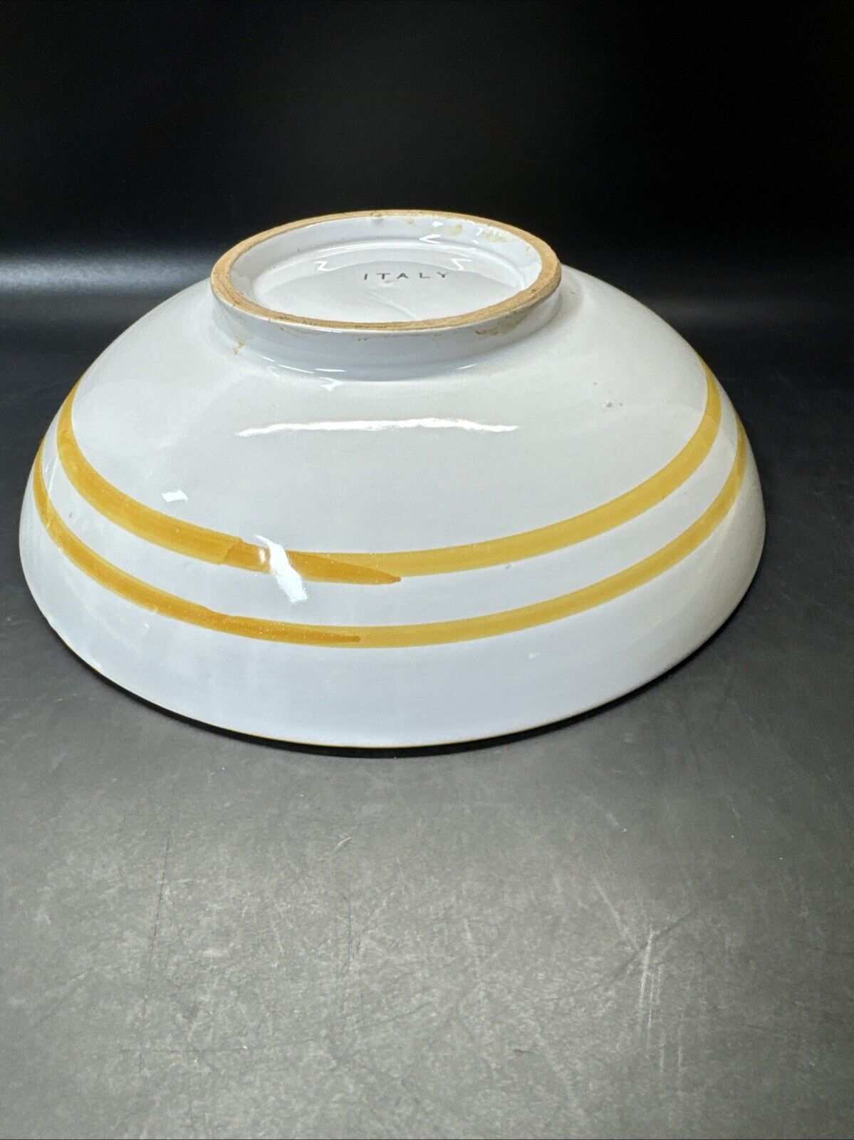 Vintage Floral Serving Bowl 10’/ Italy