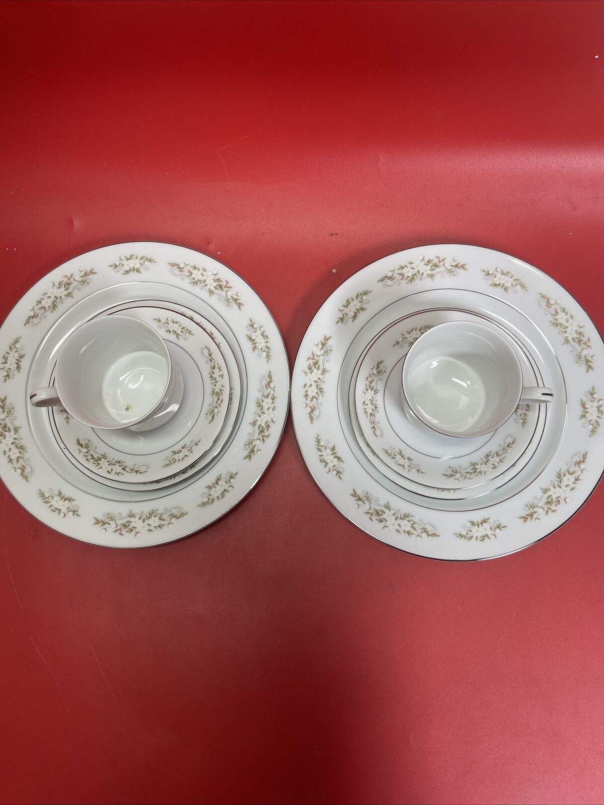 2 x 4pc. place settings International Silver Co. Fine China Springtime 326 New