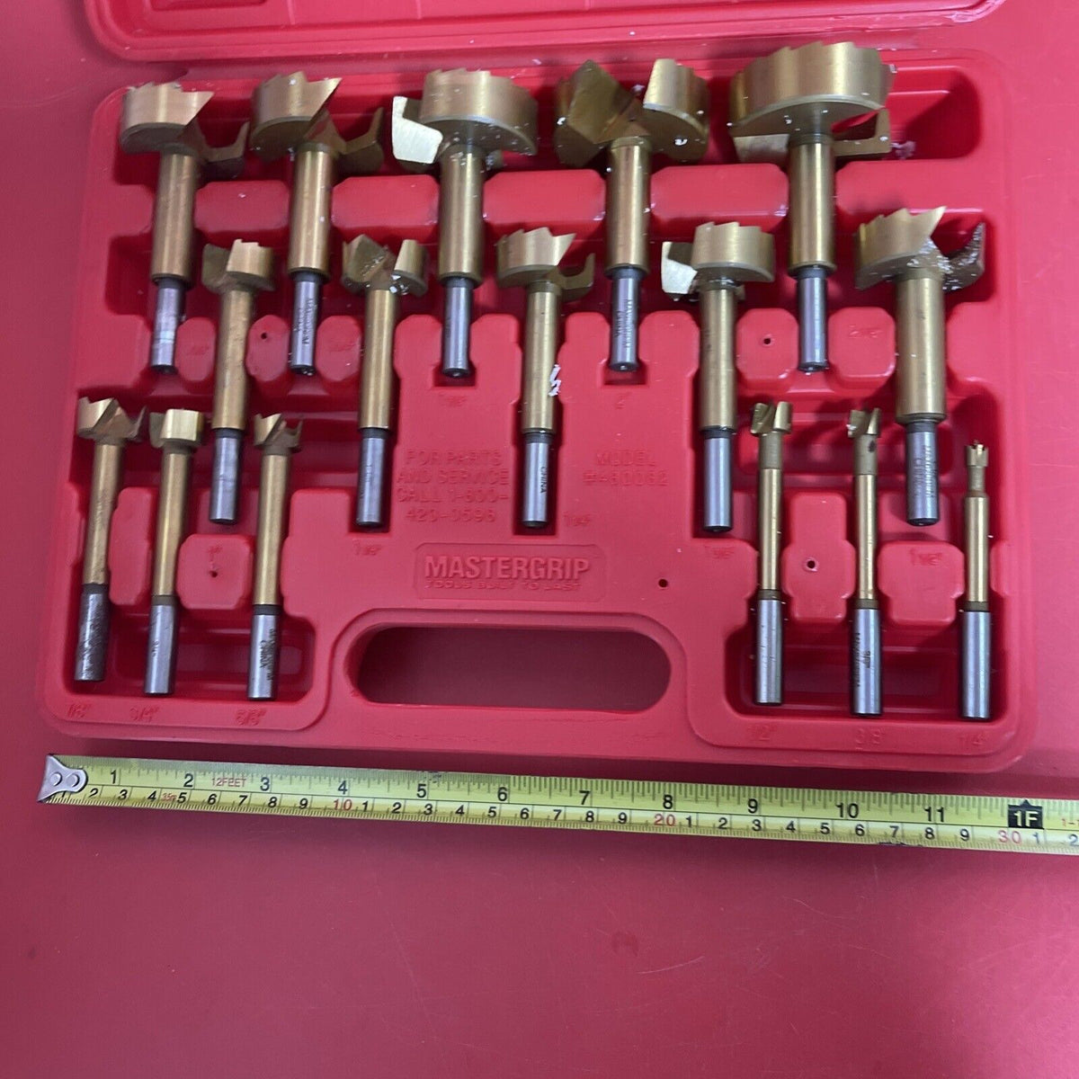 MASTERGRIP 480082 16pc Titanium Plated Bit Set *With Carrying Case