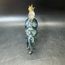 Vintage Hand Blown Glass Horse Perfume Bottles/ Lot Of 3