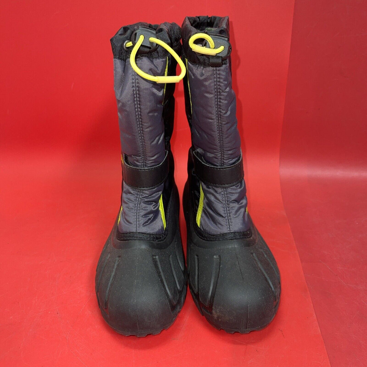 Sorel Womens Black and Yellow Winter Boots Size 7