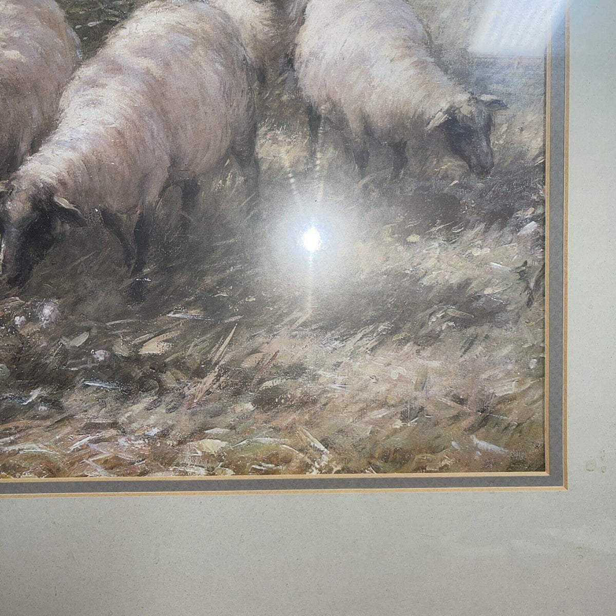 William Blacklock The Shephard's Daughter VTG Print Framed Art