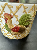 Vintage Canister Jar La Dolce Vita Rooster Vine COLLECTION 6”