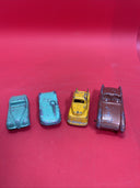 Vintage Tootsie Toy 4Car Diecast Lot,  USA