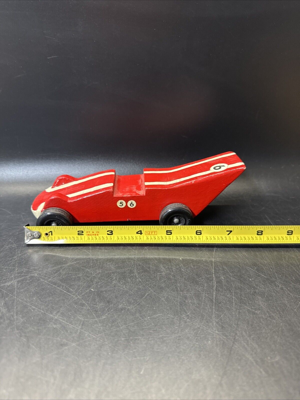 Hand Made Vintage Pinewood Race Cars/ Lot Of 2