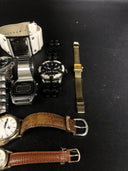 Lot of 9 Watches - Fossil, Seiko, Mercedes Benz… For PARTS