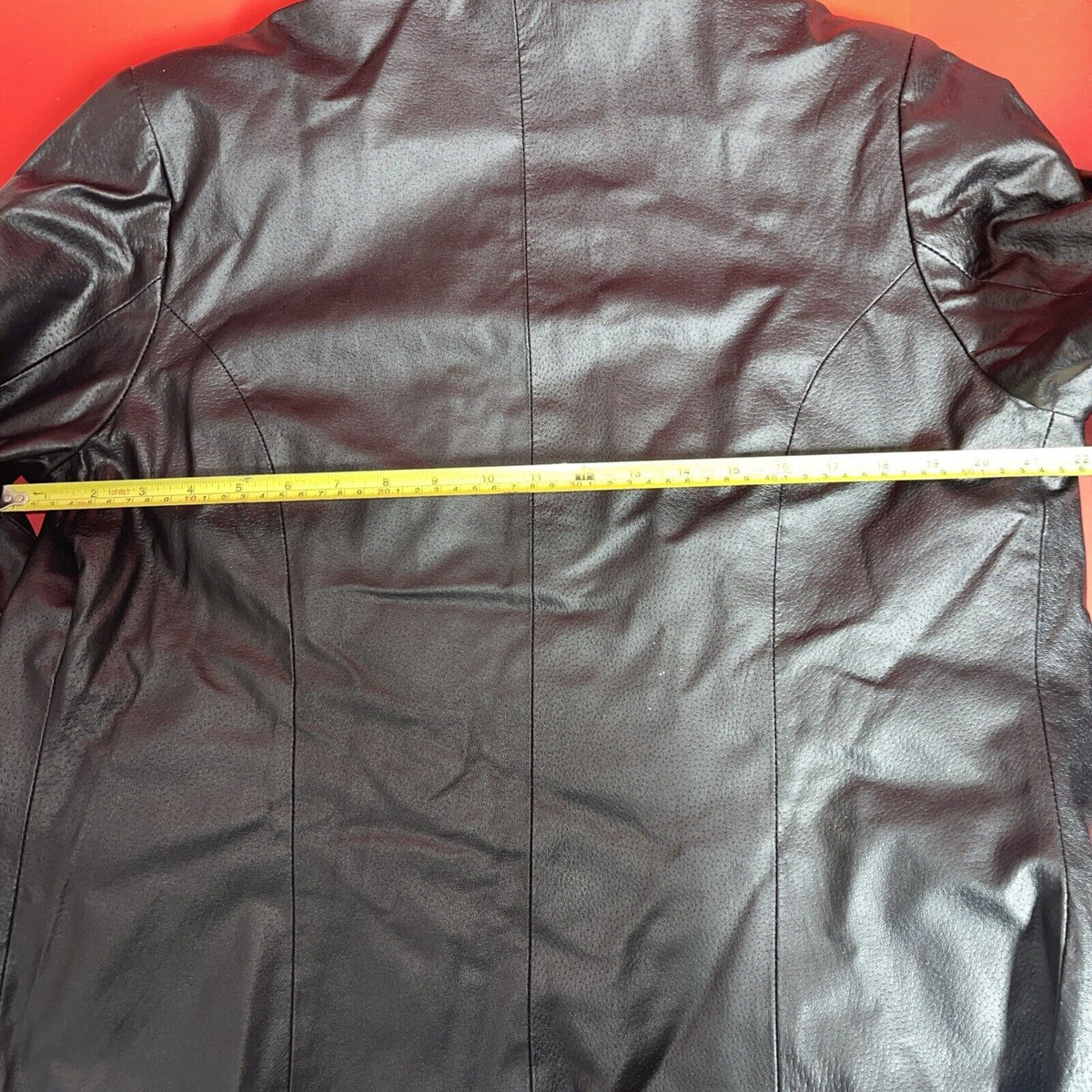 E.G. Collection Black Leather  Jacket Size Medium
