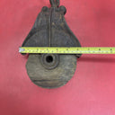 Vintage Myers O.K. H299 Cast Iron Wood Pulley Farm Barn Rope