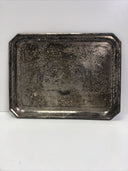 Antique  Meriden Silver Plate Serving Tray Drink Snack Tray