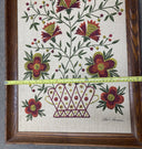 Vintage John L Gieroch Framed Wall Art Linen Burlap 1760 