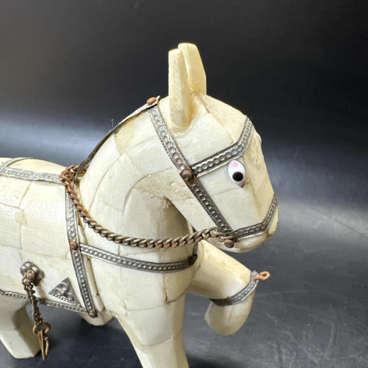 Decorative Sculpture Of Horse Made Of Bones