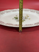 Vintage Val Worth Serving Platter  First Quality Victorian 22 Kt Gold 15”x11”