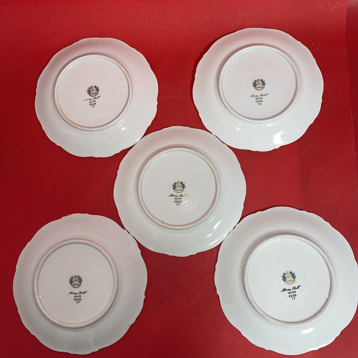 Mitterteich Bavaria Daisy Bell 6500 7 3/4" Salad Plates Lot 5