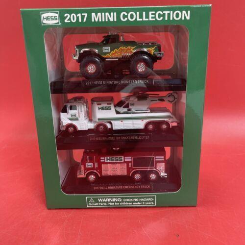 2017 Hess Mini Collection Set of 3 Vehicles Monster Emergency Helicopter 