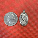 St. Christopher Protect US Medal Sterling Silver Blank Back for Engraving