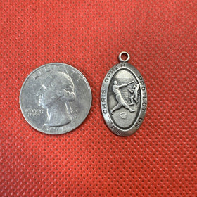 St. Christopher Protect US Medal Sterling Silver Blank Back for Engraving