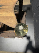 Exquisite Antique Tiger Oak Barley Twist Claw Foot & Glass Ball Side Table