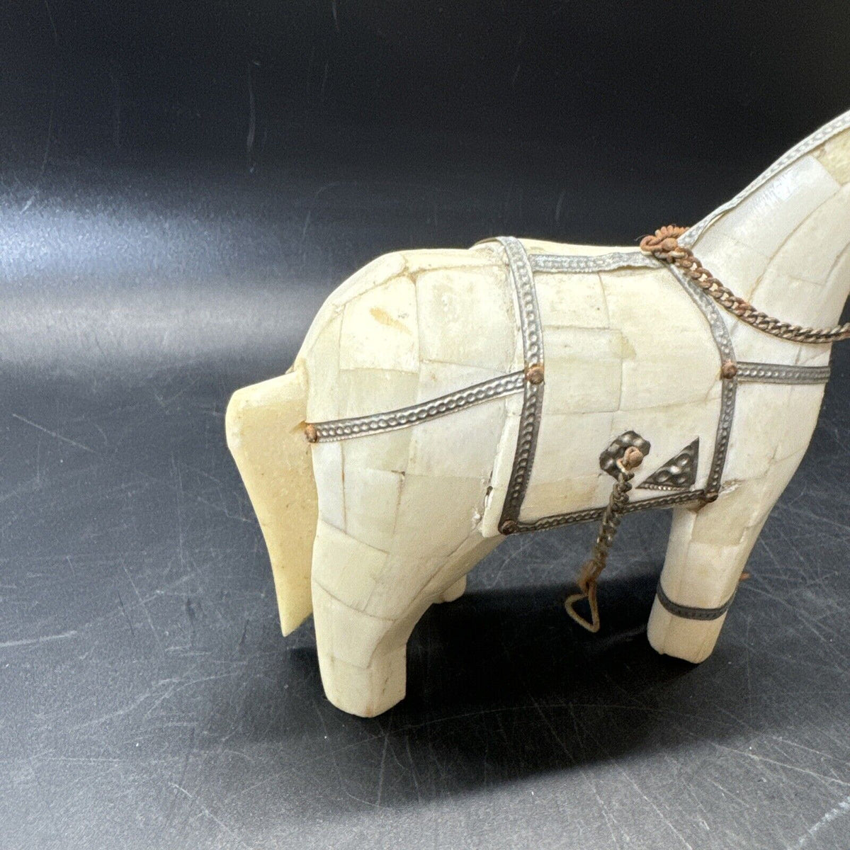 Decorative Sculpture Of Horse Made Of Bones
