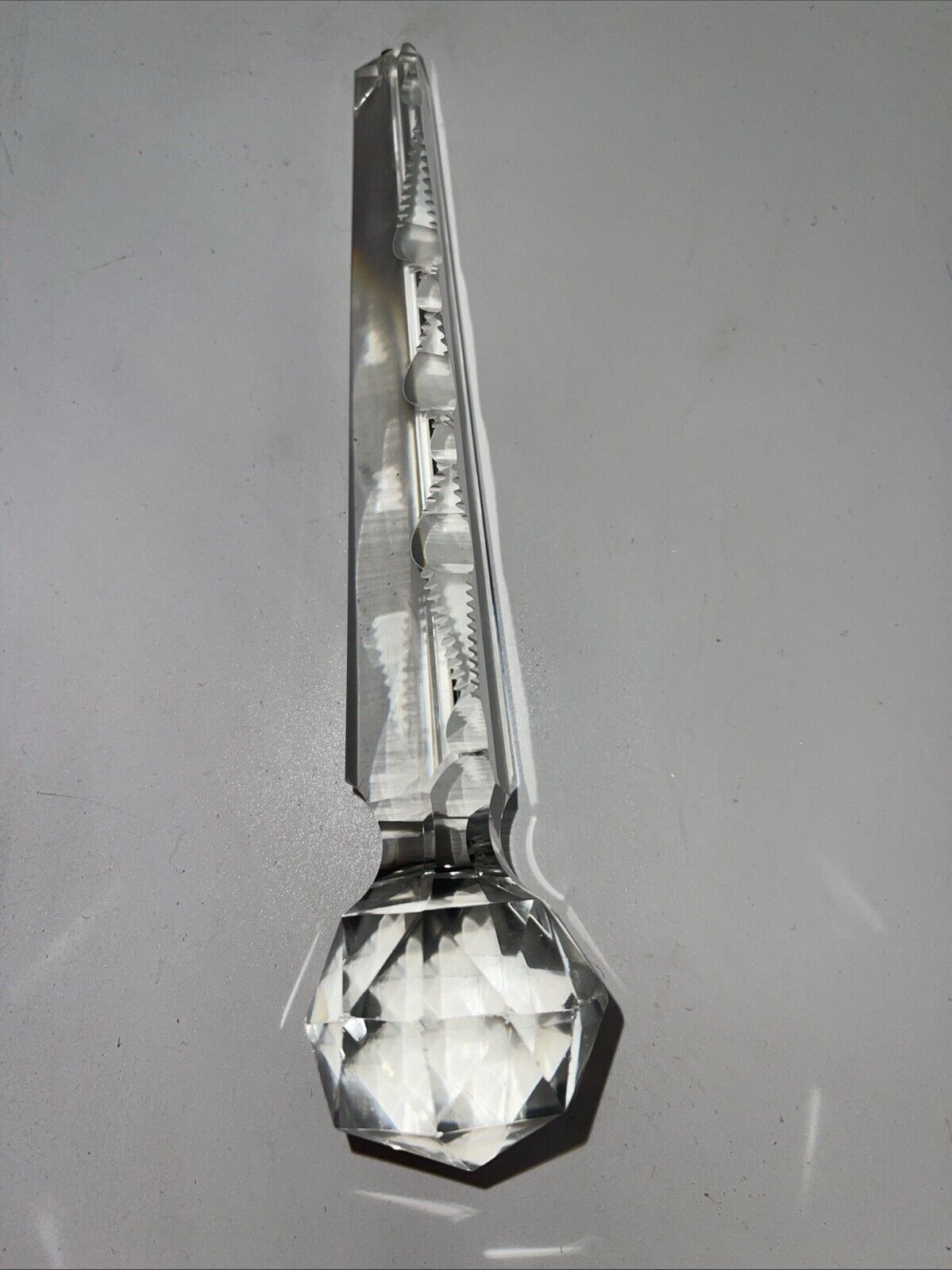Lot Of 6 Hanging Lamp Crystals 8” Long