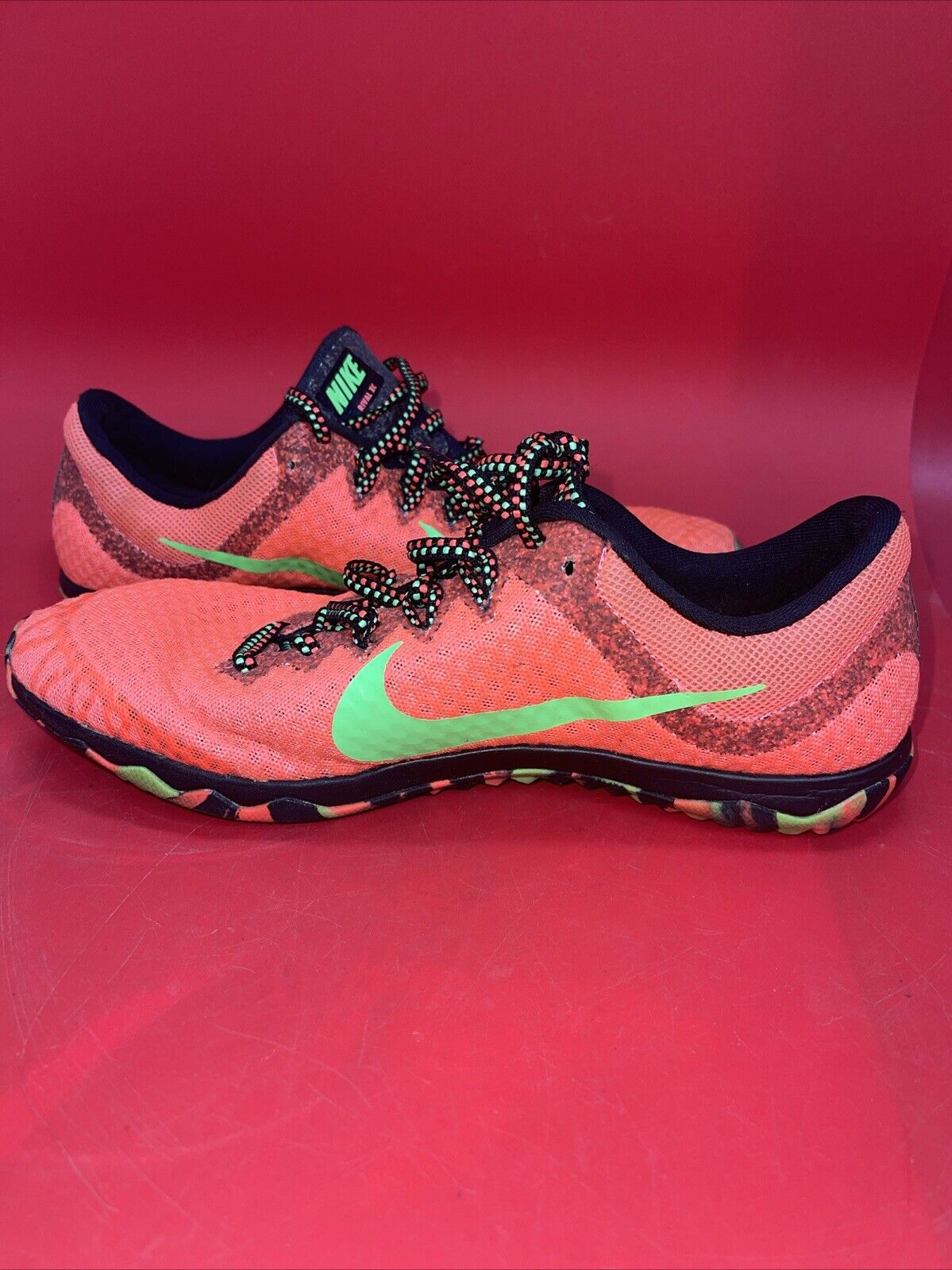 Nike Zoom Rival XC Running Shoes Women's 8.5Lava Lime Neon 749351-830 Track Race