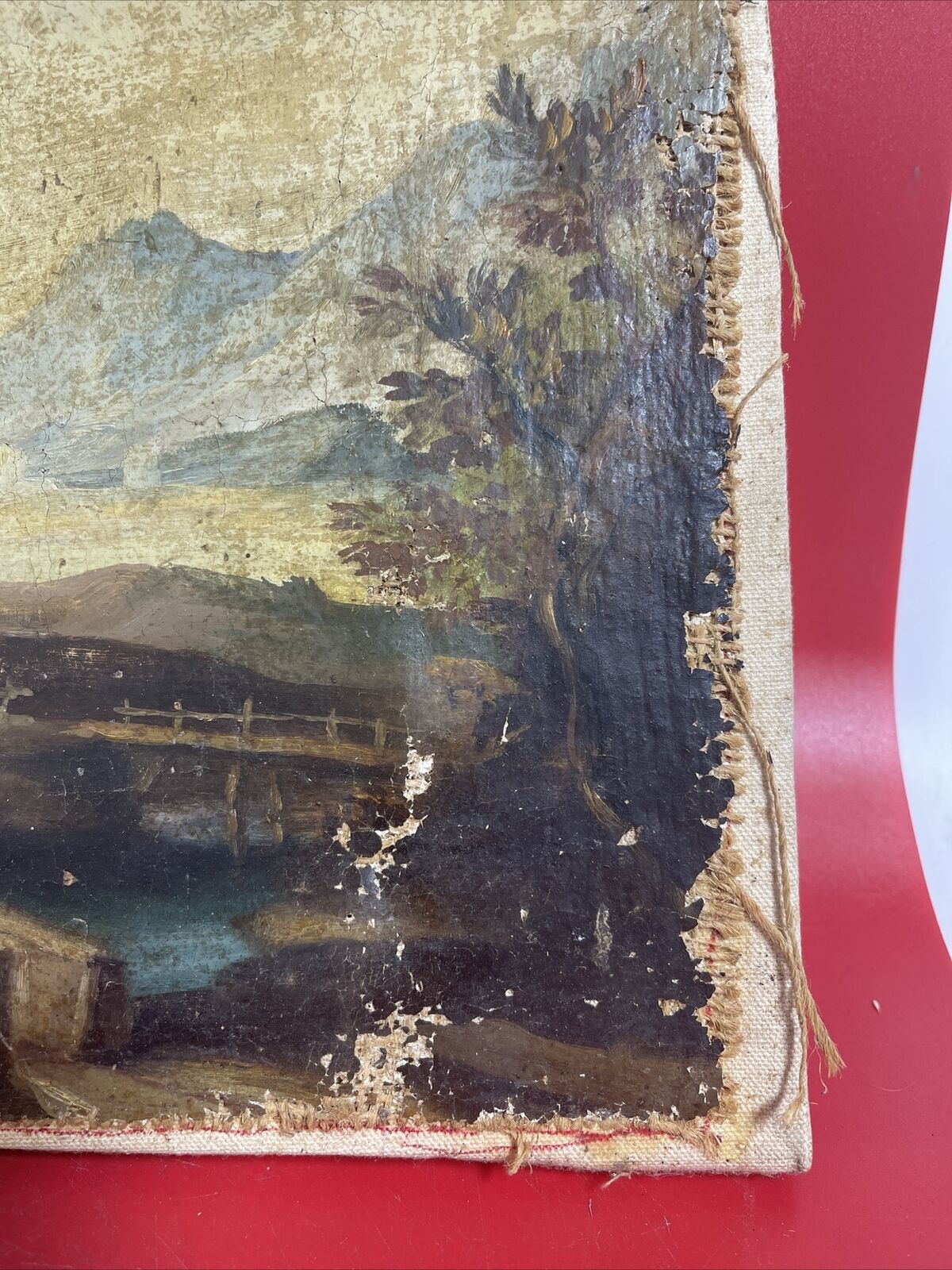 Antique Oil Painting.Landscape