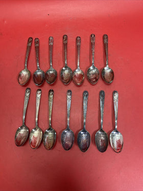 WM Rogers Presidential Commemorative Spoons Lot of 14 Silver Plate