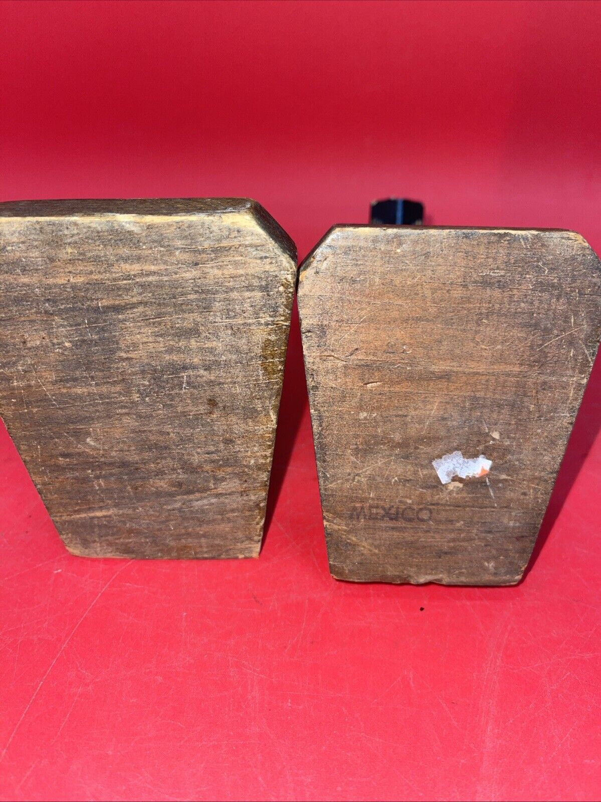 Vintage Carved Wood Statue Wooden Bearded Monk Priest Figure Bible Breviary Set