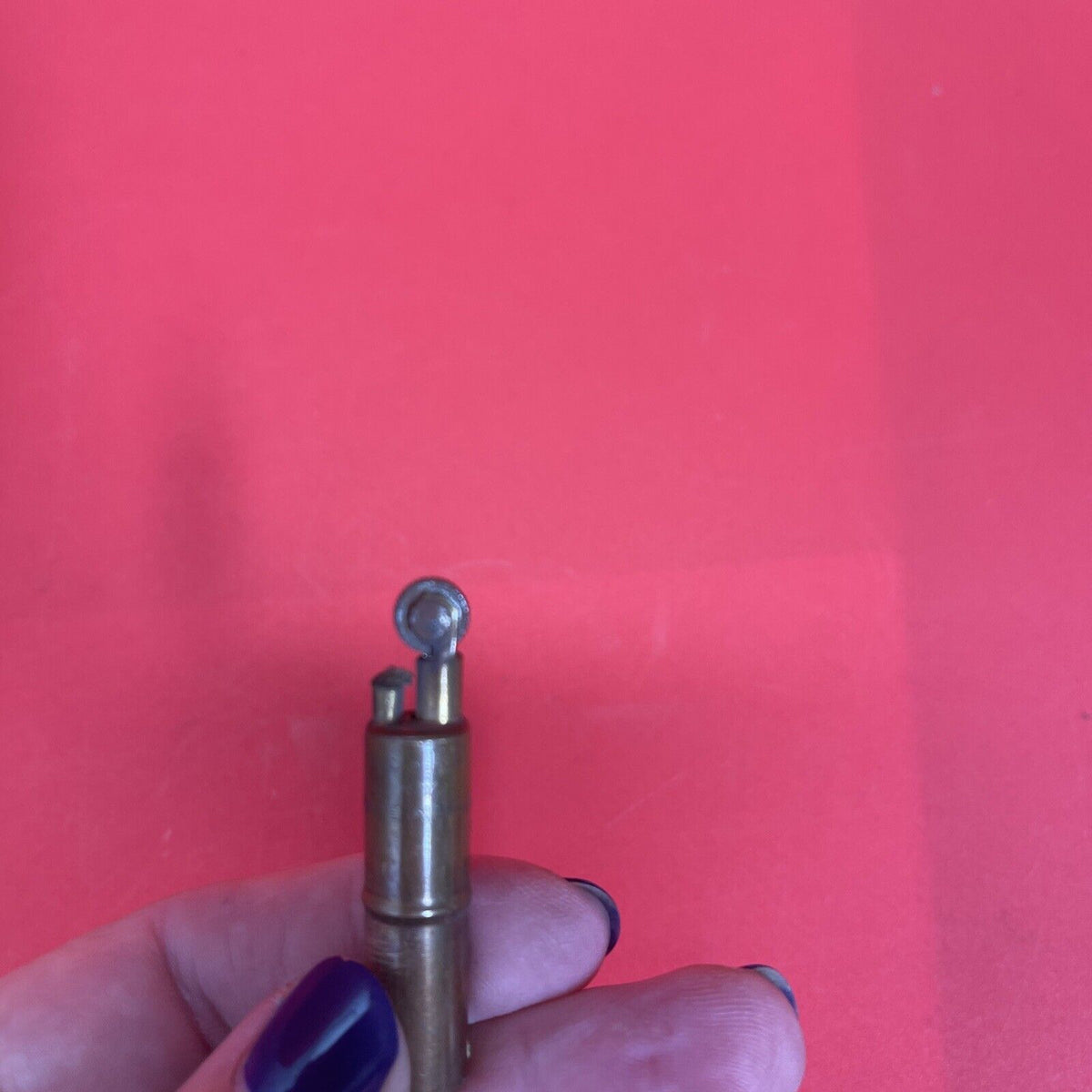 ANTIQUE USA SROUR BRASS PEN WITH LIGHTER