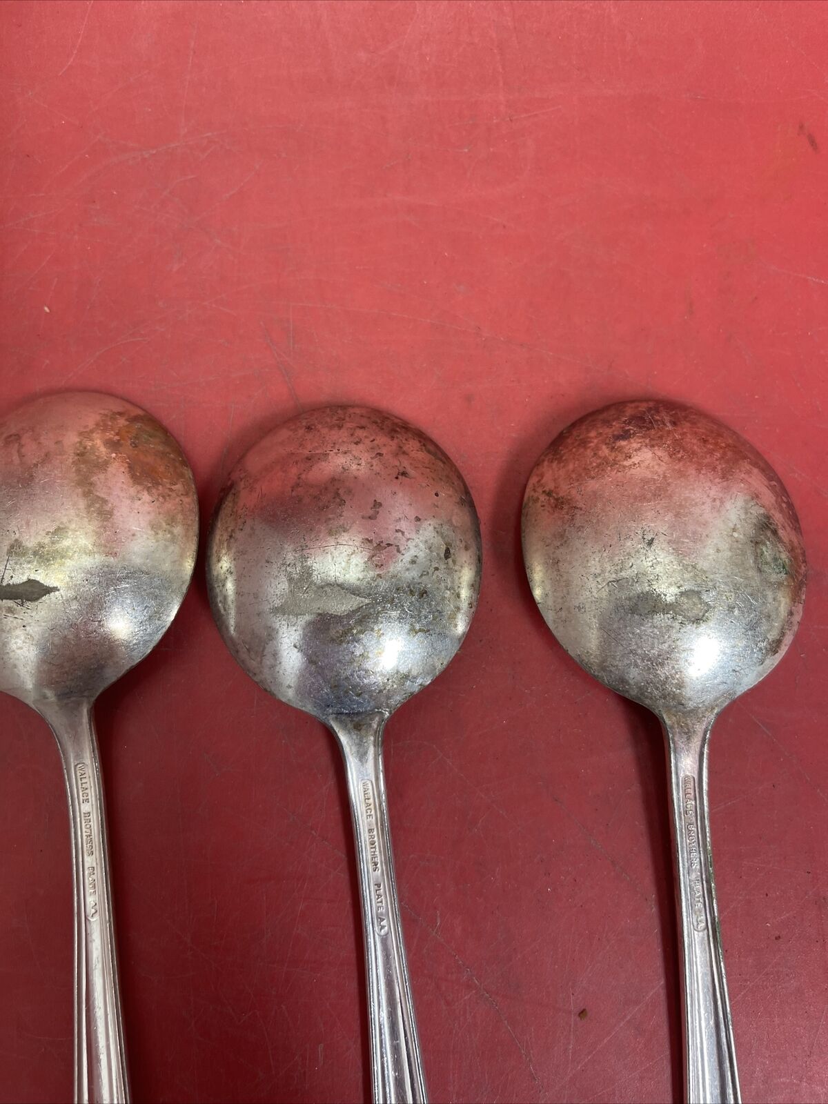 5 Wallace Brothers Plate AA Spoons Flatware