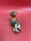 Vintage Ceramic Porcelain Boy Football Player #11 Figurine- Made In Japan