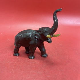 Antique hollow elephant figurine, original paint