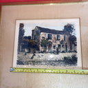 M Jacque Framed Dated Etching "Barbizon l’ancienne Auberge Ganne"