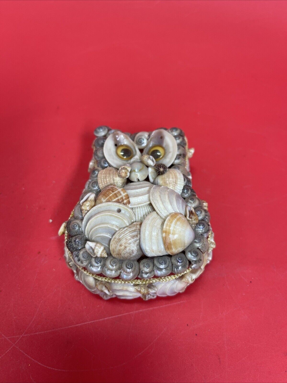 Vintage Sea Shell Encrusted Jewelry / Trinket Box Lot 5