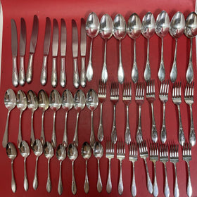 VINTAGE 48 Piece WM ROGERS MFG CO  Stainless Original Roger’s