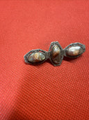 Vintage Sterling Silver Abalone Brooch