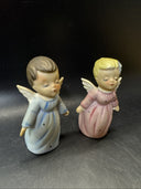 Cute Little Angels Boy and Girl Kissing/Made in Japan