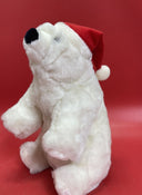 Vintage Polar Bear in a Red Hat 1986