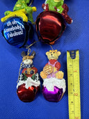 Jingle Buddies Bell Christmas Ornaments/ Lot Of  7