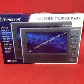 Emerson Two Screen 7" car DVD player PDE-2725N No Tested!