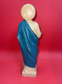 Vintage St. Jude Patron Saint Statue of Lost Causes 12.5" Hard Plastic Figurine