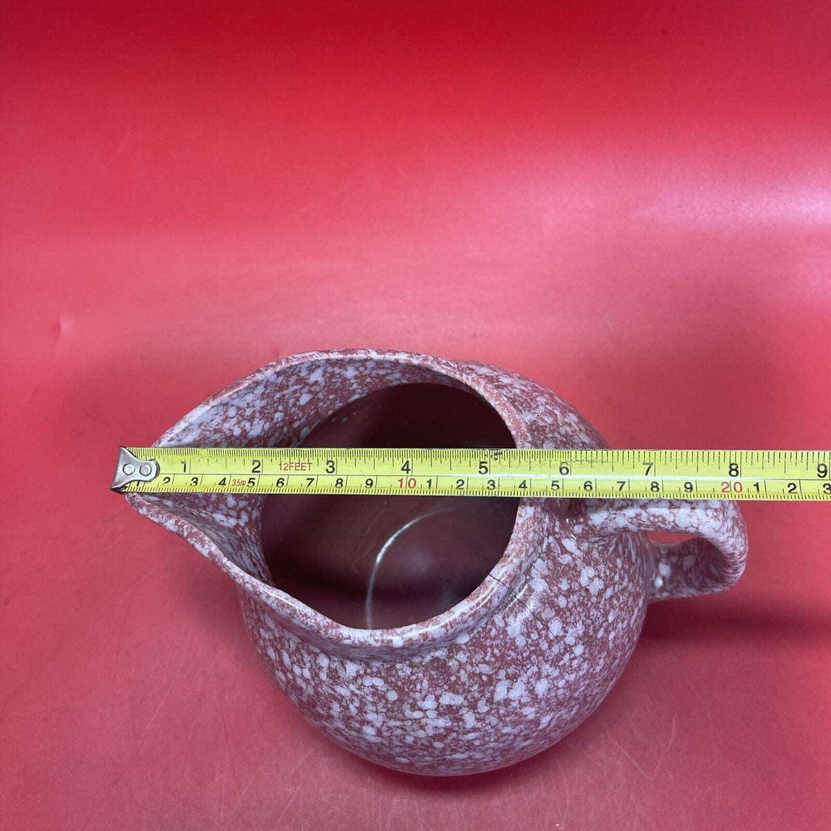 Spongeware Vintage Ball Jug with Ice Lip - #170 USA