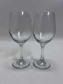 Tall Stemmed Wine Glass Set of 6 Clear Glass