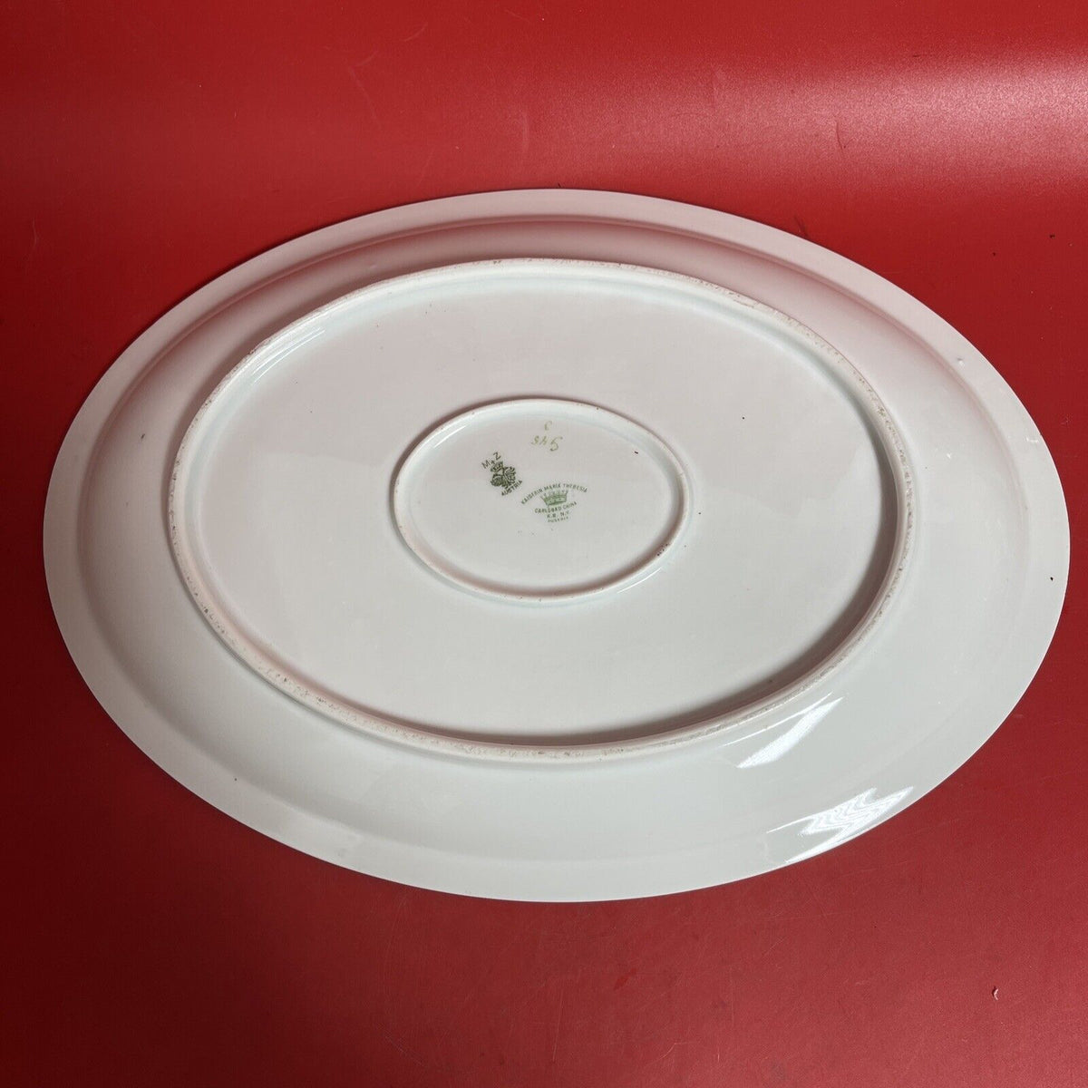 VINTAGE CARLSBAD CHINA SERVING PLATE Kaiserin Maria Theresia Lot 3